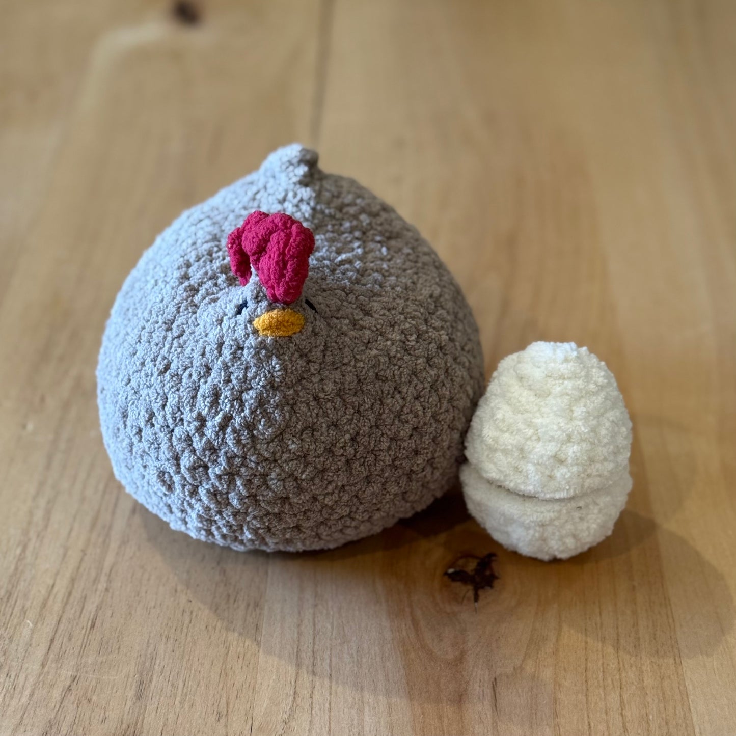 Mama Chicken & Hatching Chick